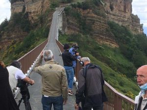 Le telecamere di Linea Verde a Civita di Bagnoregio