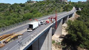 Viadotto chiuso sulla Terni-Orte - I lavori