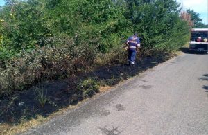 Montefiascone - Principio d'incendio in via Poggio della Frusta - L'intervento dell'Asvom