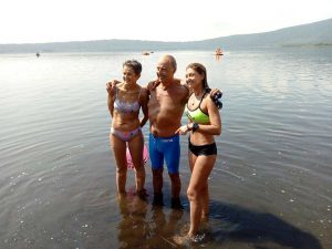 Caprarola - I vincitori della prima Traversata amatoriale del Lago di Vico