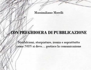 La copertina del libro di Massimiliano Morelli
