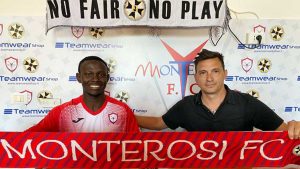 Sport - Monterosi - La presentazione di Kabine Camara