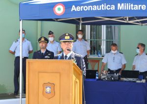 Furbara - Il comandante uscente, colonnello Gino Bartoli