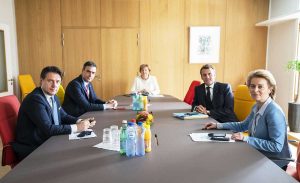 Consiglio europeo - Il premier Conte con gli altri leader