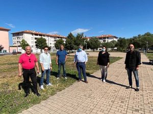 Viterbo - Telecamera al parco di Santa Barbara - Lega sul posto
