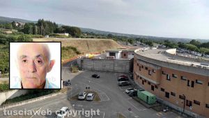 L'elisuperficie a Belcolle e nel riquadro il settantenne scomparso Sergio Dezi