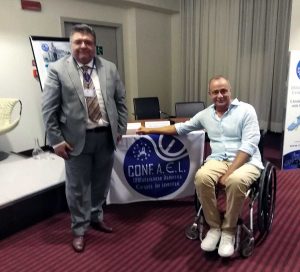 Da sinistra: Domenico Marrella, segretario generale Confael, e Fabio Barzellotti, neo segretario nazionale del dipartimento diversamente abili del sindacato