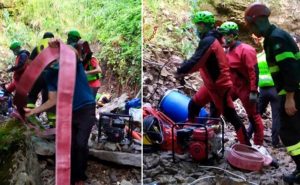 Pescara - Speleologi rimasti bloccati in una grotta