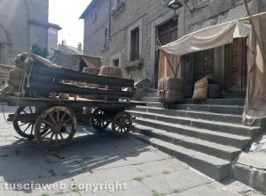 Viterbo - Sul set della serie tv Leonardo