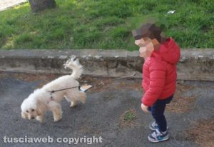 Mia con Luigi quando era bambino