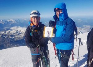 Il Cai di Viterbo sulla cima del Monte Bianco