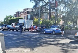 Viterbo - Incidente in via Garbini
