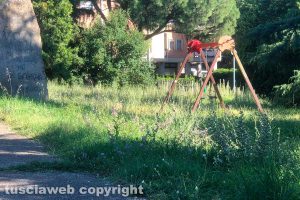 Viterbo - Incuria al parco del Murialdo