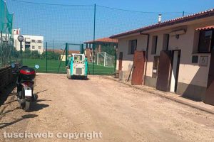 Viterbo - I lavori al campo del Pilastro