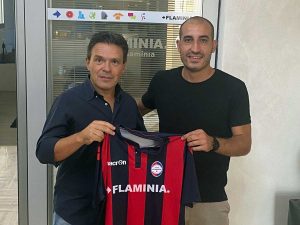 Sport - Calcio - Gian Matteo Gasperini col presidente della Flaminia Bravini