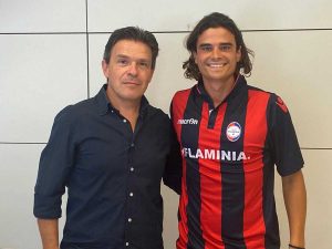 Sport - Calcio - Loris Traditi col presidente della Flaminia Bravini