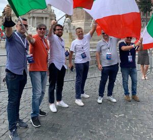 Roma - FdI Viterbo alla manifestazione in piazza del Popolo