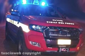 I vigili del fuoco in azione
