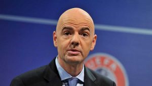 Il presidente della Fifa Gianni Infantino