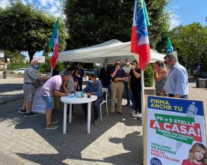 FdI - Gazebo a Montefiascone
