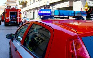 Avellino - Vigili del fuoco - Incendio in centro