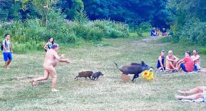 Il comico inseguimento del nudista