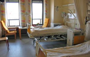 Una stanza d'ospedale
