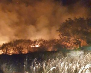Acquapendente - L'incendio a Torre Alfina