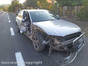 Montefiascone - L'incidente sulla Cassia nord