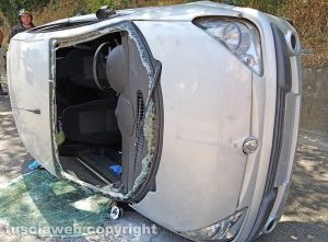Montefiascone - L'incidente in via Giuseppe Contadini