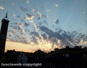 Viterbo alle prime luci dell'alba