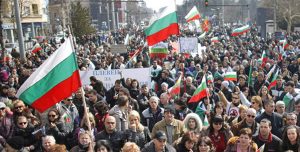 Manifestazioni in piazza in Bulgaria