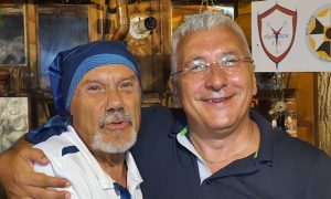 Sport - Calcio - Il presidente gialloblù Marco Arturo Romano e il patron biancorosso Luciano Capponi