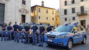 La polizia ad Orte