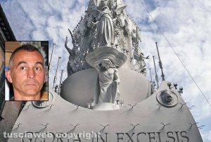 Viterbo - Santa Rosa - Gloria - Nel riquadro: Raffaele Ascenzi