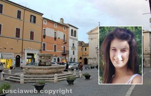 Civita Castellana - Nel riquadro Vanessa Brundo