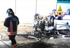 L'incidente a Cagliari