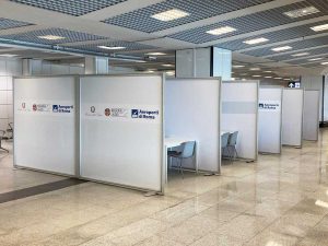 Aree per i test sul Coronavirus agli aeroporti di Fiumicino e Ciampino