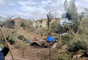 Maltempo - Tromba d'aria - I danni in zona Rinaldone