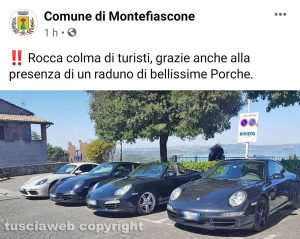 Montefiascone - Il post sulla pagina Facebook del Comune