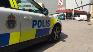 Un'auto della polizia svedese