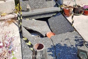 Viterbo - Incuria al cimitero