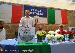 Civita Castellana - la presentazione di Luca Giampieri candidato sindacoFdI