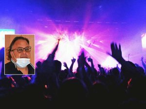 Discoteca - Nel riquadro: Luca Talucci (Silb Viterbo)