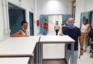 Civitavecchia - Il sopralluogo del sindaco Tedesco nelle scuole