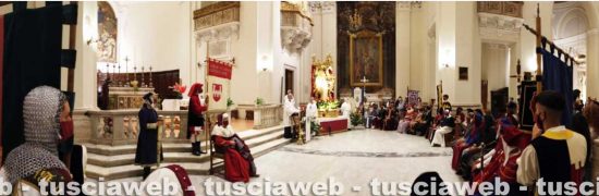 Orte - La messa di sant'Egidio coi figuranti in chiesa
