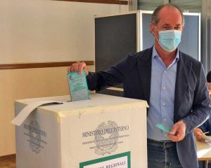 Elezioni regionali - Veneto - Zaia al seggio