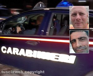 Carabinieri - Nei riquadri: Emanuele Mattei e Salvatore Cau