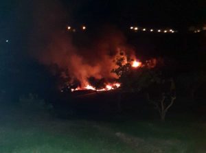Acquapendente - L'incendio a Trevinano