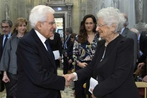 Sergio Mattarella e Liliana Segre